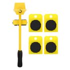  5 Pcs Furniture Mover Slider Lifter Tool Chair Roller Wheels Heavy