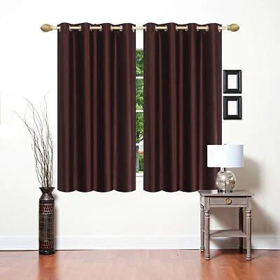 New 2 Piece Eyelet Window Curtain Set - 5 feet  - Image 1 of 2