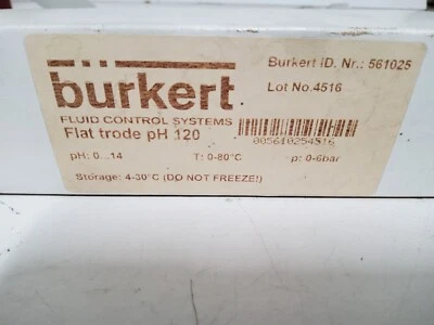 Burkert flat trode ph 120 redox 电极 561025 — 第 1/2 张图片