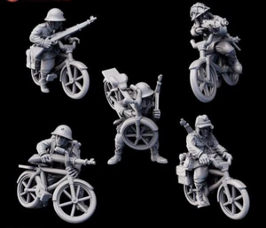 WW2 Japanese Bicycle Infantry Unit 28mm for Wargames and Collectors - Picture 1 of 2