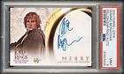 Topps Lord of the Rings LOTR FOTR Dominic Monaghan Auto Ultra Rare PSA 9 POP 5