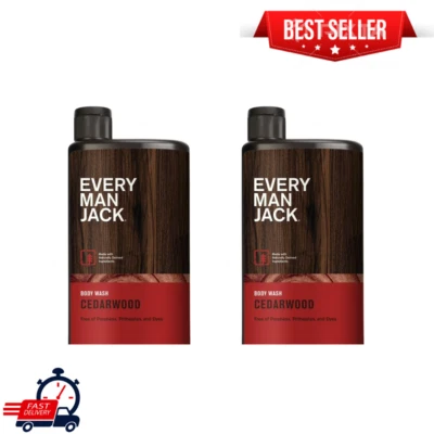 Every Man Jack Body Wash and Shower Gel Cedarwood, 16.9 fl oz Gel ( Pack of 2 ) - Image 1 of 4