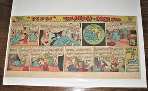 PEPSI and PETE The Pepsi-Cola Cops Comic Strip Newspaper Ad 1944  KIM D - Picture 1 of 1