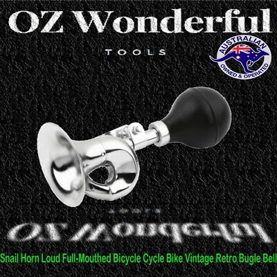 Horn Snail Loud Full-Mouthed Alarm Bicycle Cycle Bike Vintage Retro Bugle Bell - image 1 of 4