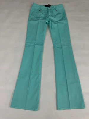 Pantalones de vestir Love Moschino de algodón aguamarina lisos talla 27 EE. UU. Foto 1 de 4