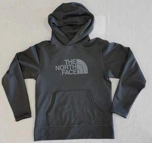 The North Face Gray Fleece Logo Pullover Hoodie Sweatshirt Adult Size Small - Picture 1 of 7