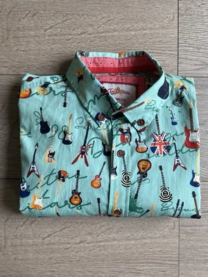Joe Browns All About The Music Men's Green Shirt Size Medium Chest 44" - Изображение 1 из 4