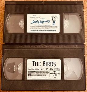 Steel Magnolias & The Birds Alfred Hitchcock VHS movie videocassettes videotapes - Bild 1 von 1