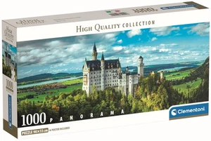 NEW Clementoni Panorama Jigsaw Puzzle 1000 Pieces HQC The Neuschwanstein - Picture 1 of 2