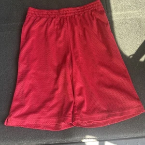 Athletic Mess Shorts Plain Red Youth Size XL - Picture 1 of 4