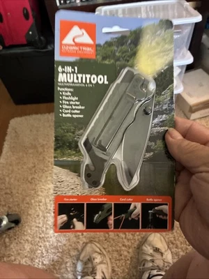 Ozark Trail 6-in-1 Multi Tool, Knife with Light, Model 5335, Stainless Steel - Image 1 of 2