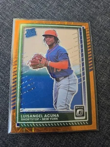2025 Donruss #1 Luisangel Acuna Optic Orange Velocity Prizm - New York Mets - Photo 1/2
