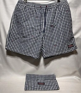 Costume da bagno Vineyard Vines balene ricamato taglia L tasche foderato USA con marsupio - Foto 1 di 20