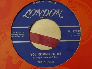 THE DUPREES-YOU BELONG TO ME-LONDON - Picture 1 of 2
