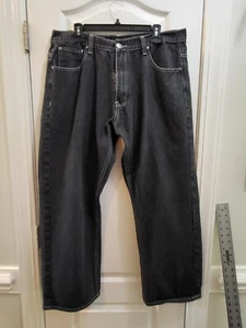 Red Ape Jeans Größe 40x30 Skater Hip Hop Streetwear Hose Medium Wash Schwarz - Bild 1 von 12