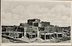 Postal antigua de Las Vegas Nuevo México Taos Indian Village c1910 - Imagen 1 de 6