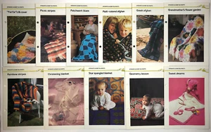 11 Marshall Cavendish AFGHANS and BABY BLANKETS Crochet Patterns Vtg 1980s lot 1 - Picture 1 of 5
