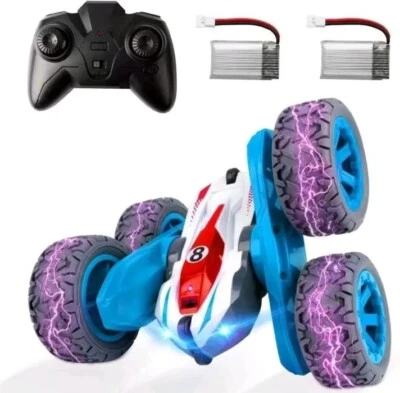 RC Tech Master Remote Control Car 360° Flips Rotating Arm Stunt Car Green 2.4GHz - Image 1 of 3