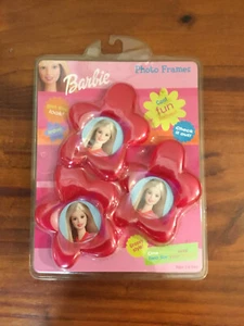 2003 Barbie 3x PHOTO FRAMES rare NEW IN PACKET Mattel Vintage pic frame - Foto 1 di 5