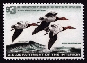 US Sc RW32 Multicolor $3.00 1965 MNH Original Gum Federal Duck Hunting Permit St - Picture 1 of 1