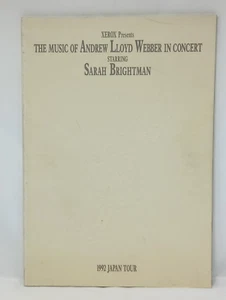 Libro del programa Andrew Lloyd Webber en Japón concierto protagonizado por Sarah Brightman 1992 - Imagen 1 de 17