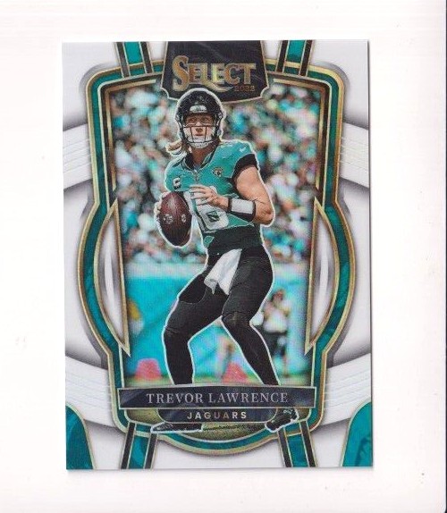 TREVOR LAWRENCE 2022 PANINI SELECT FOOTBALL CLUB LEVEL WHITE PRIZM HOLO #'D /35