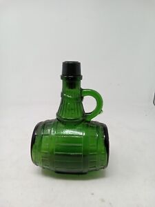 Vintage Varela Sherry Glass Bottle Cork Top Barrel Shaped