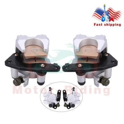 Front Brake Calipers & Pads for Yamaha ATV Big Bear 400 YFM400 YFM400F 2000-2012 - Image 1 of 4