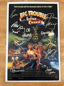 * GRANDI GUAI NELLA PICCOLA CINA * poster firmato 12x18 * HONG, PAX, KWONG + ALTRI 6 - Foto 1 di 9