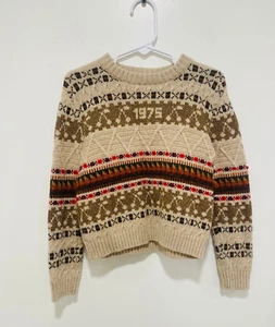 BONPOINT NWOT Tinoa wool and cotton-blend Beige sweater Size 6 originally $265 - Picture 1 of 5