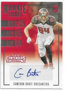 2016 boleto de novato Panini Contenders Cameron Brate #277 novato automático radiocontrol - Imagen 1 de 1