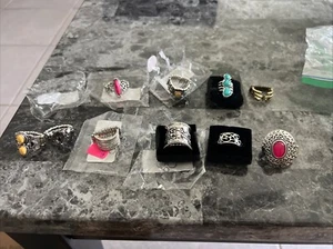 10 Paparazzi Jewelry Ring Lot New Great Lot. Lot E - Picture 1 of 3