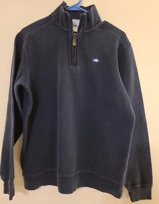 Southern Tide Sweater Mens Med Navy Half Zip Pullover Embroidered  - Image 1 of 4
