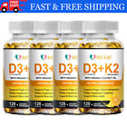 Vitamine K2 (MK7) avec supplément D3 5000 UI, capsules BioPérine, santé immunitaire