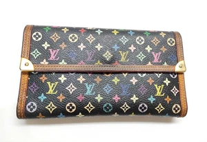 Louis Vuitton Monogram Multicolor Porte Tresor International Trifold Long Wallet - Picture 1 of 8