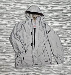 Columbia Youth Jacket Light Gray 18/20 Snowboarding Waterproof Convert Insulated - Picture 1 of 24