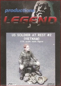 Legend Productions US Soldier At Rest Vietnam War W/ Supplies 1/35 Model Kit - Picture 1 of 1