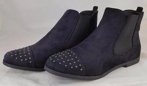 Wild Diva Lounge Legacy - 04 Black Women's Suede Ankle Boots Bootie - Picture 1 of 1