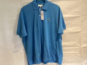 LACOSTE MENS CLASSIC FIT POLO SIZE 7 2XL BRAND NEW BLUE - Picture 1 of 4