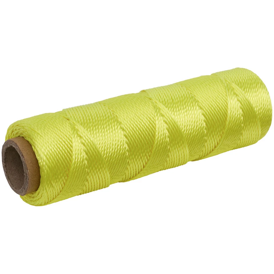 Sealey BLY1 Intrecciato Nylon Filo per Edilizia 76m - Giallo - Image 1 of 1