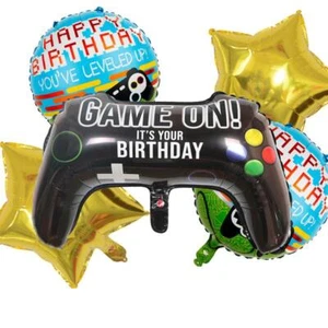 5 Stück Geburtstag Luftballons Battle Royal Gamer Party Motiv Gaming Epic Controller - Bild 1 von 2