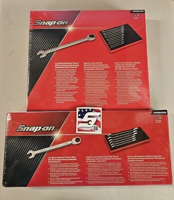 Snap On Tools NEW 17pc Metric 0° Offset Non-Reversing Ratcheting Wrench Foam Set - Image 1 of 4