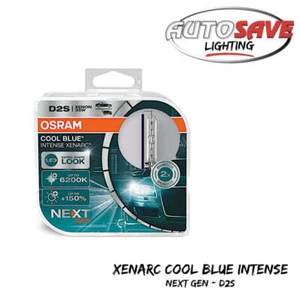 OSRAM Xenarc Cool Blue Intense Next Gen D2S 6200K HID Bulb (Twin) +150% Light - Picture 1 of 3