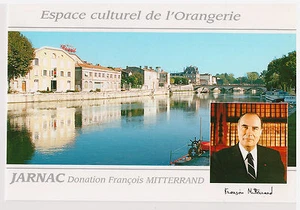 CPM François MITTERRAND - JARNAC - ESPACE CULTUREL DE L'ORANGERIE - DONATION - Picture 1 of 1