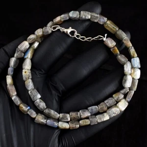Top Grade Amazing Flash Labradorite 129.Cts Beaded Beautiful Necklace RK 16 E685 - Picture 1 of 3