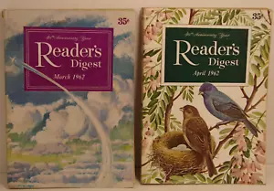 1962 Mar., & Apr. READER'S DIGEST MAG. Vintage History Short Stories, H276 - Bild 1 von 5