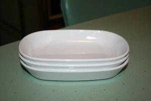 Corning Ware White Sidekick Oven Microwave Serving Dish P-140-B Set of 3 EUC - Picture 1 of 5