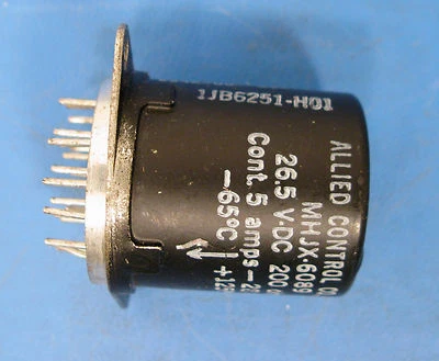 Allied Control Relay MHJX-6089, NEW IN MFG BULK SPARE PARTS STORAGE, DC: 1980 - Image 1 of 4