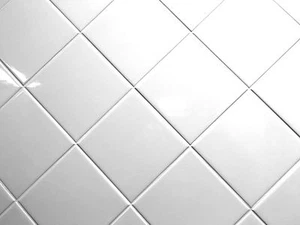 White 4x4 Shiny Glossy Finish Ceramic Tile Backsplash Wall Kitchen (ONE PIECE) - Picture 1 of 7