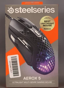 Mysz gamingowa SteelSeries Aerox 5 – ultra lekka 66g –9 programowalny przycisk - Zdjęcie 1 z 5